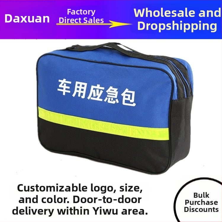 Automobilový núdzový set s viacerými nástrojmi a hasicím prístrojom, prenosný — Brand Town Head; Materiál: textil; Prispôsobenie: Nie