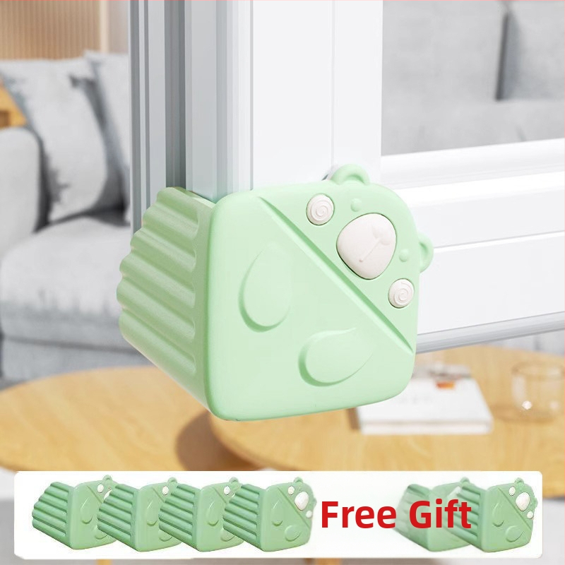 Okrajové ochranné prvky z hliníkovej zliatiny pre okná, vnútorné otváracie okná, sada s mäkkým silikónovým mostíkom, pravouhlý uhol