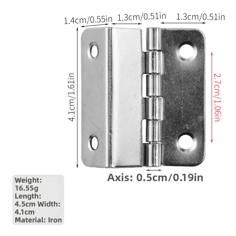 Pánt na nábytok, trojsklopný, s 4 alebo 5 otvormi, niklované zliatiny, jedno ohýbanie, pre domáce použitie