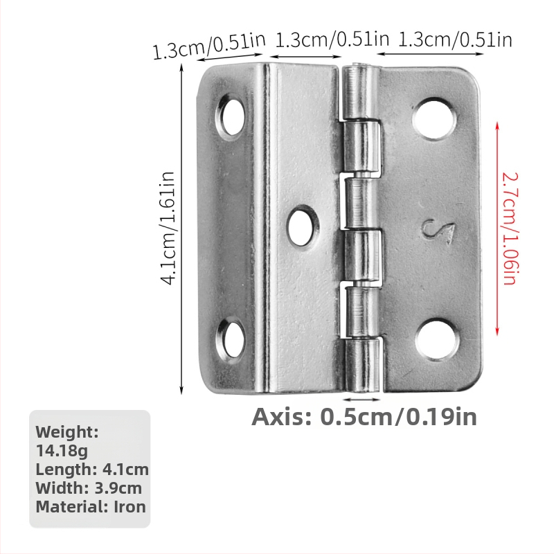 Pánt na nábytok, trojsklopný, s 4 alebo 5 otvormi, niklované zliatiny, jedno ohýbanie, pre domáce použitie