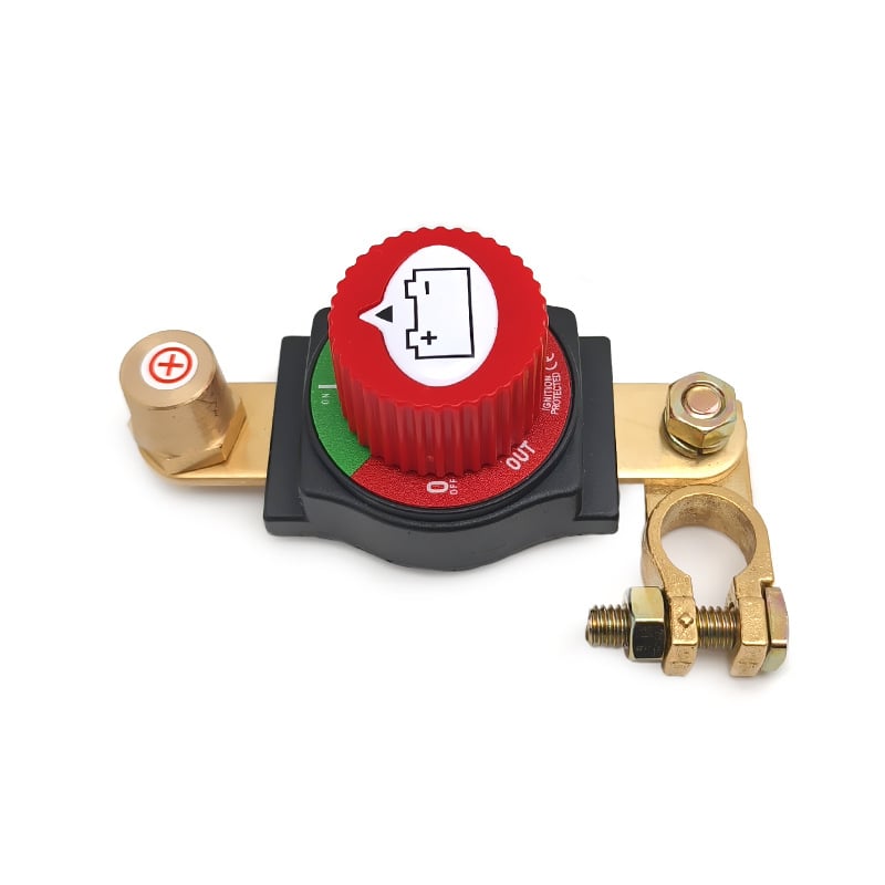 Automobilio baterijos terminalo išjungimo jungiklis, didelio srauto latūnas, su nuimamą rankenėlę, modeliai C71002-Z/F ir C71001, Bai Bangsheng