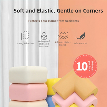 Detský ochranný roh stola - Pravý uhol, 200 ks, Bez značky, Bez dovozu