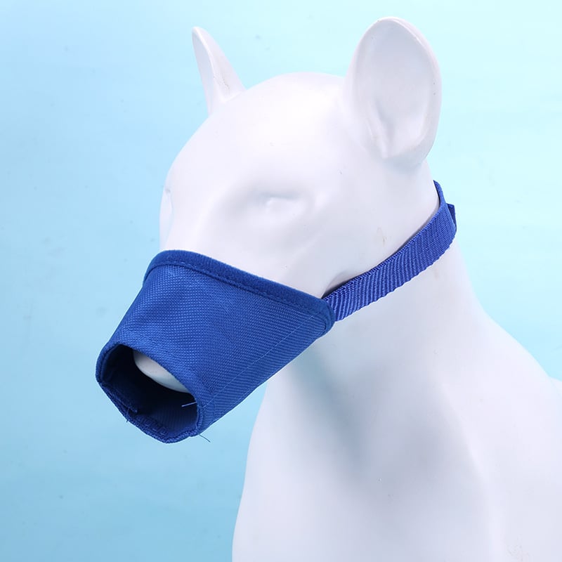 Muzzle pre psy, nastaviteľný, dýchajúci Oxford materiál, anti hrýz, anti olizovanie, zabraňuje jedenie