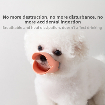 Mäkký silikónový psí náhubok – nastaviteľný, proti štekania, proti hryzeniu