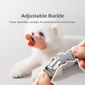 Mäkký silikónový psí náhubok – nastaviteľný, proti štekania, proti hryzeniu