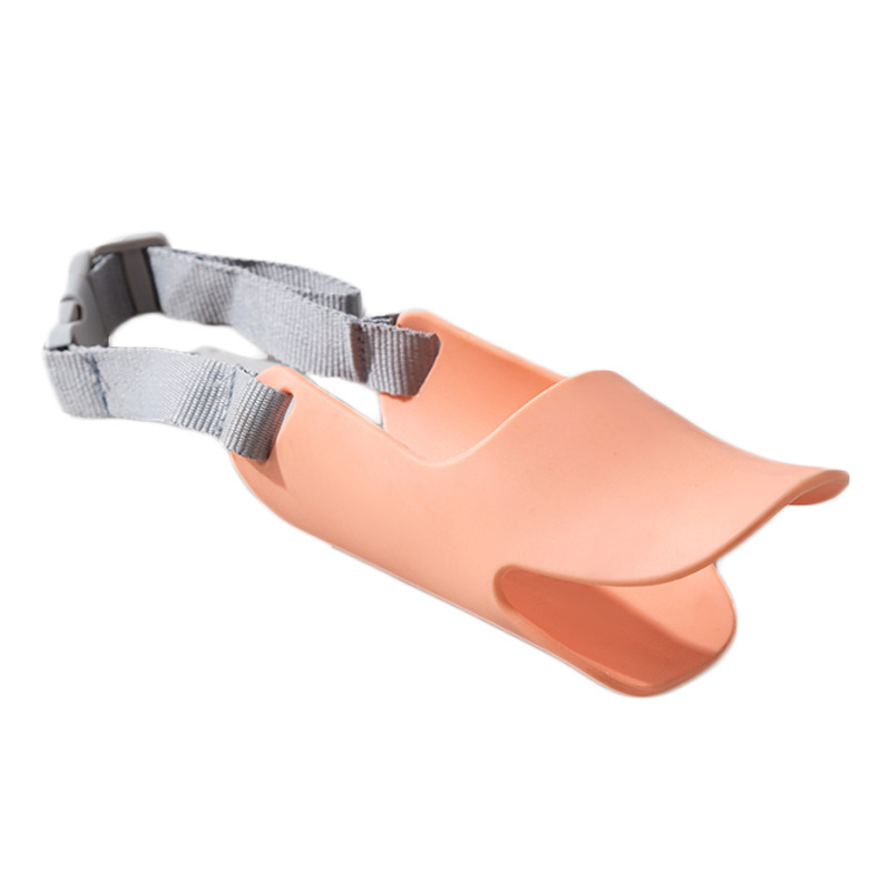 Mäkký silikónový psí náhubok – nastaviteľný, proti štekania, proti hryzeniu