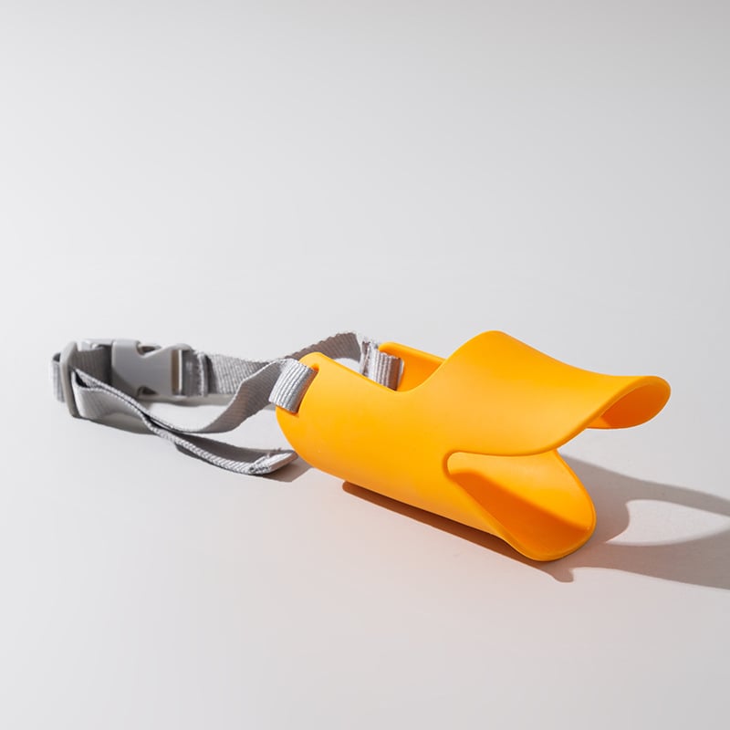 Mäkký silikónový psí náhubok – nastaviteľný, proti štekania, proti hryzeniu