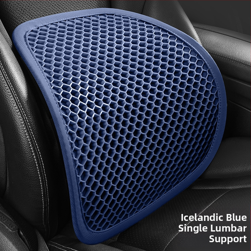 Gélová opora do auta, dýchajúci vankúš chrbta pre dlhé sedenie, letné použitie, ľahká luxus verzia
