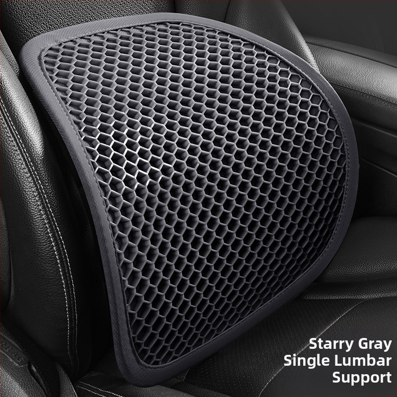 Gélová opora do auta, dýchajúci vankúš chrbta pre dlhé sedenie, letné použitie, ľahká luxus verzia