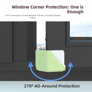 Hlinírové rohové ochranné kryty pre okná - pravouhlé protihliadacie rohy pre vnútorné otváracie okná a dvere - Sada ochrany rohov