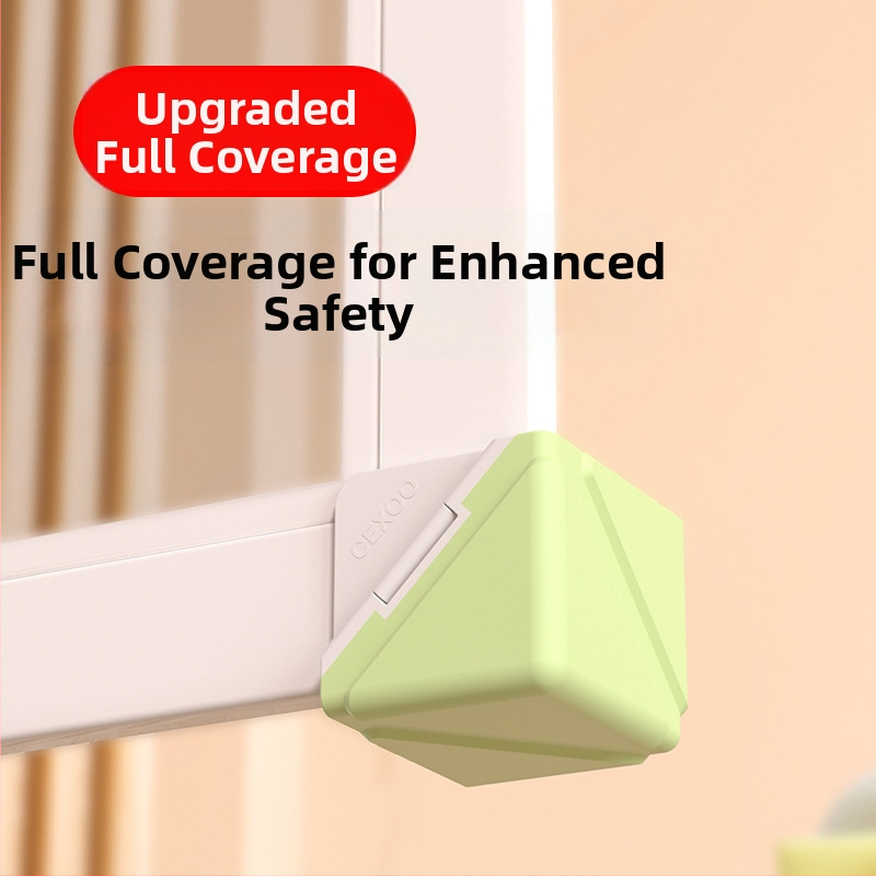 Hlinírové rohové ochranné kryty pre okná - pravouhlé protihliadacie rohy pre vnútorné otváracie okná a dvere - Sada ochrany rohov