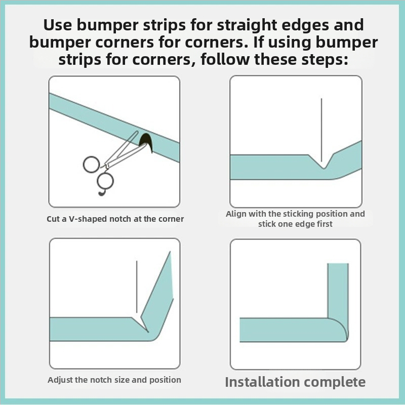 Detská ochrana rohu stola s mäkkým obalom, značka Shouli, kód YTFZT, balenie 90 ks