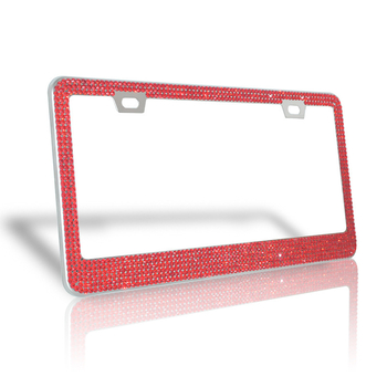 CHONGTENG Americký štýl rámu poznávacej značky s diamantovou vsadkou z nehrdzavejúcej ocele