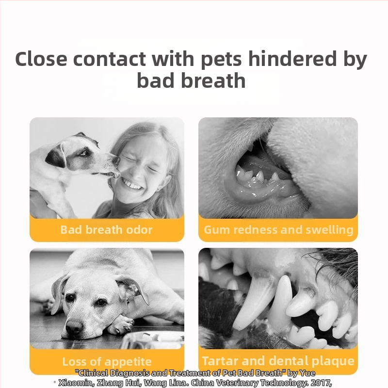 Ústna voda pre domáce zvieratá s probiotikami, jedlá, čistí zuby, svieži dych