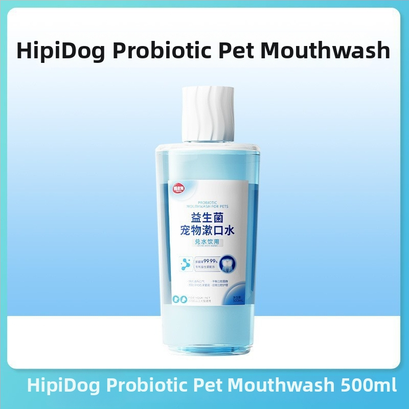 Ústna voda pre domáce zvieratá s probiotikami, jedlá, čistí zuby, svieži dych