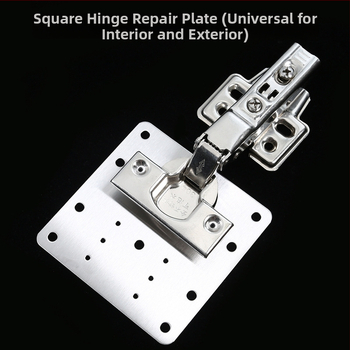 Pántová opravná platňa pre dvierka skriniek (nerezová oceľ 410, brúsený povrch, moderný minimalistický štýl, pre rôzne dvierka skriniek)