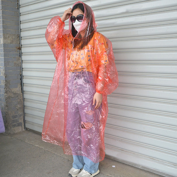 Žygiams lietaus pončas storas, vienkartinis