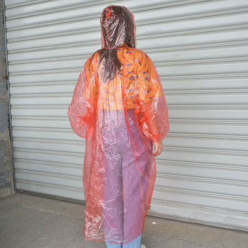 Žygiams lietaus pončas storas, vienkartinis