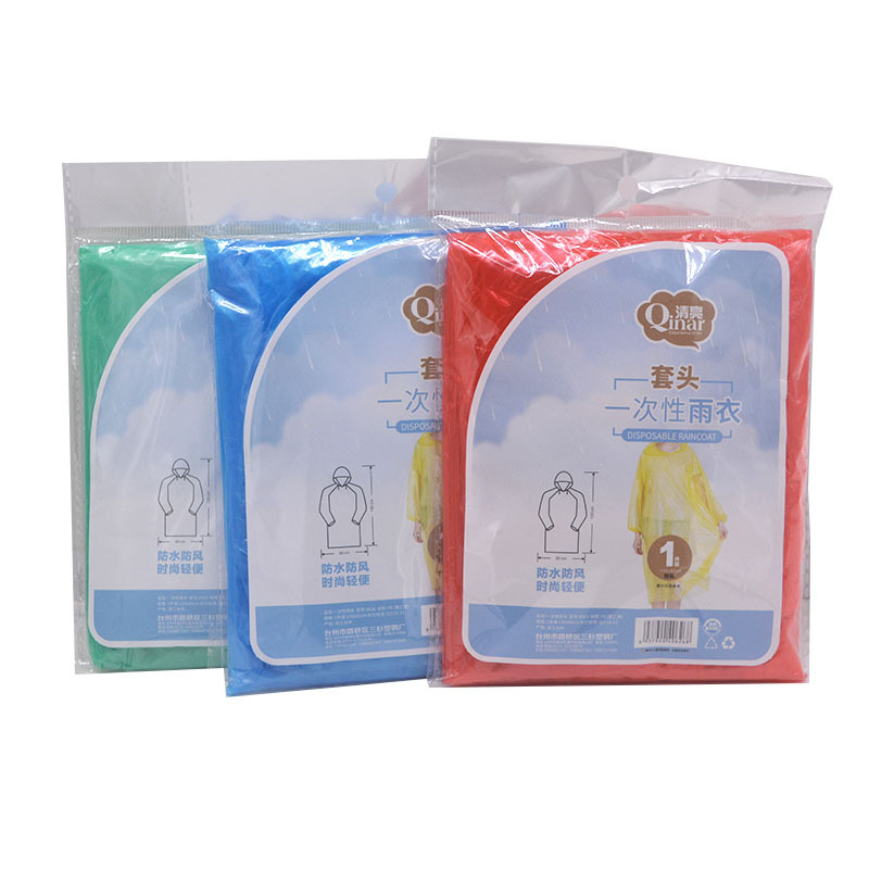 Žygiams lietaus pončas storas, vienkartinis