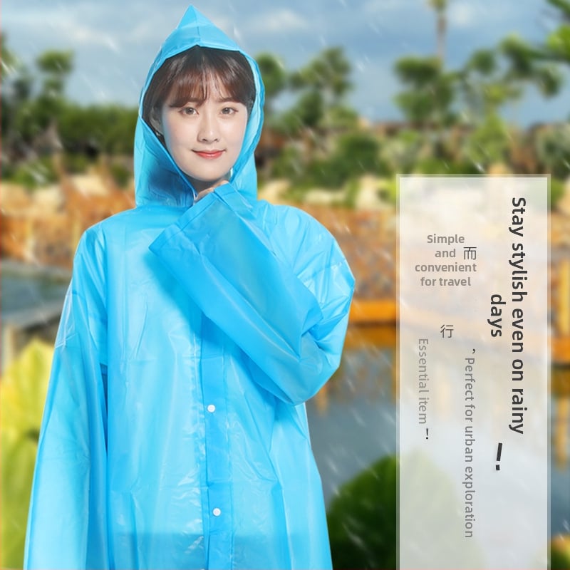 EVA dažďovka pre dospelých, opakovane použiteľná, bežná hrúbka, pre motocykle/e-bike