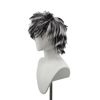 Parochňa kozmetická, krátky afro štýl, strojovo tkaná, materiál vlasov: domáci hodváb, nie je možné farbiť ani kučerovať