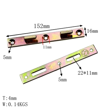 LT-3087 Závesný spojovací diel na posteľ – železný, lisovaný, vhodný pre drevené postele a pohovky