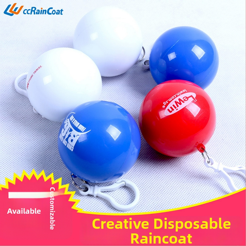 Jednorazový priehľadný plášť do dažďa pre dospelých, prenosný dizajn guľatého tvaru, materiál ABS+PE, možnosť potlače loga