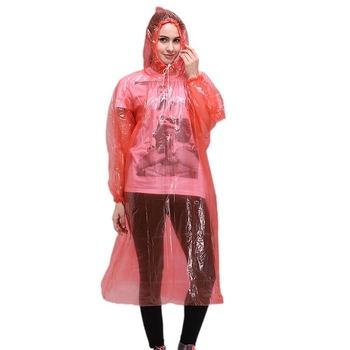 Mr. Rain прозрачен дъждовен пончо за цялото тяло, PE материал, еднократно използваем, за възрастни
