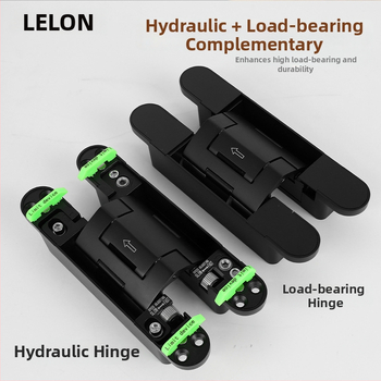 Hydraulický skrytý dverový pánt, nastaviteľný; model RHH-80, materiál zliatina zinku, povrchová úprava elektroplatovanie, nosnosť 90 kg, značka Lelon