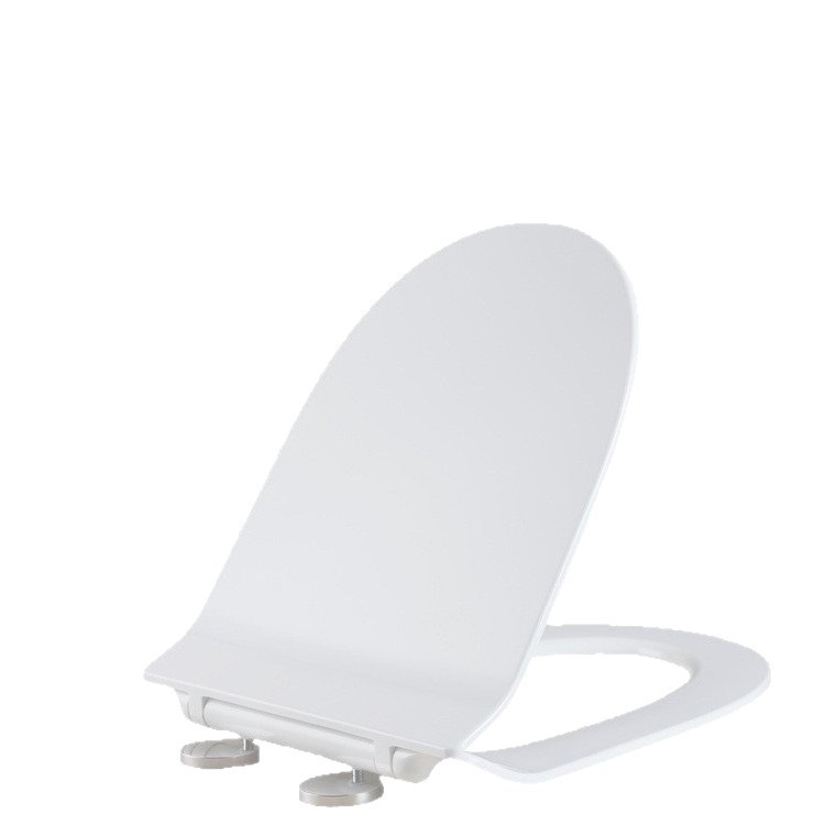 U- tvarovaná WC doska, polstrovaná, vzdialenosť otvorov 14-18 cm, model 8008, materiál: močovino-formaldehydová živica