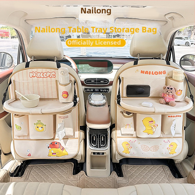 Zložiteľný stolík pre zadné sedadlo auta, inštalácia s zapínaním, univerzálna kompatibilita, Blue Rain