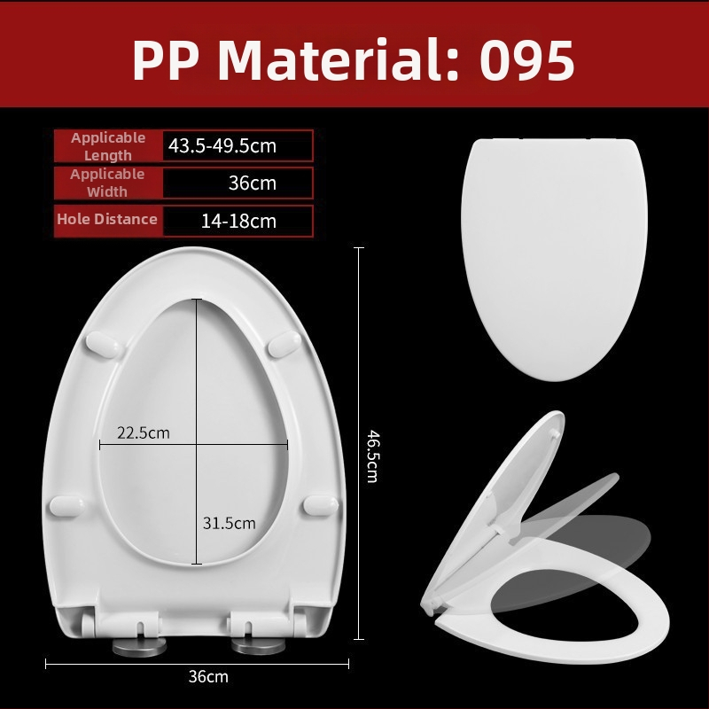 Rýchlo odpojiteľný veľký V-tvarovaný univerzálny kryt na záchod, PVC, 3-dielna sada, americký štýl