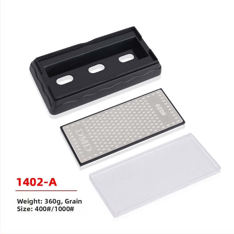 Dvojstranný diamantový ostrič na nože | Značka DMD | Zrnitosť 400 | Tvar: kuboid | Funkcia: ostrenie