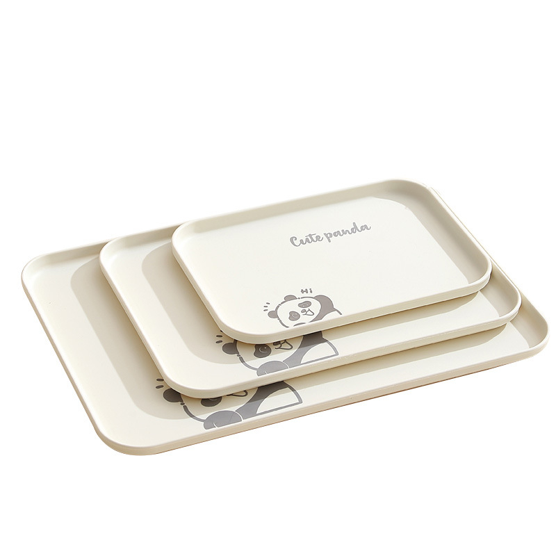 Čajový podnos — Plastový • Tvar: Štvorec • Vhodný do mikrovlnky • Tlač loga k dispozícii • Prispôsobenie