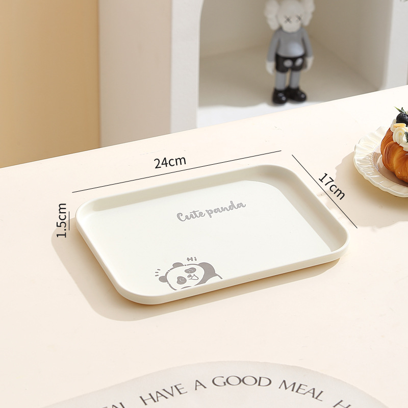 Čajový podnos — Plastový • Tvar: Štvorec • Vhodný do mikrovlnky • Tlač loga k dispozícii • Prispôsobenie