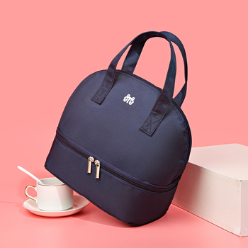 Izolirana torba za čuvanje majčinog mlijeka - prijenosna dvostruka torba od najlona, vodootporna, lagana, odvajanje mokro/suha