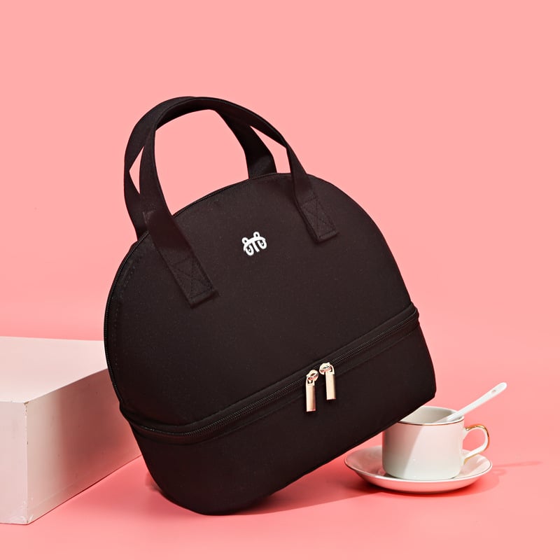 Izolirana torba za čuvanje majčinog mlijeka - prijenosna dvostruka torba od najlona, vodootporna, lagana, odvajanje mokro/suha