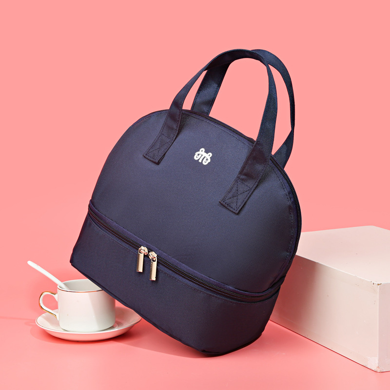 Izolirana torba za čuvanje majčinog mlijeka - prijenosna dvostruka torba od najlona, vodootporna, lagana, odvajanje mokro/suha