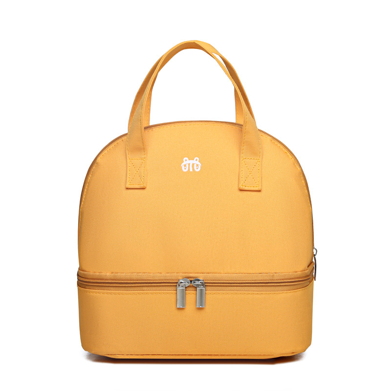 Izolirana torba za čuvanje majčinog mlijeka - prijenosna dvostruka torba od najlona, vodootporna, lagana, odvajanje mokro/suha