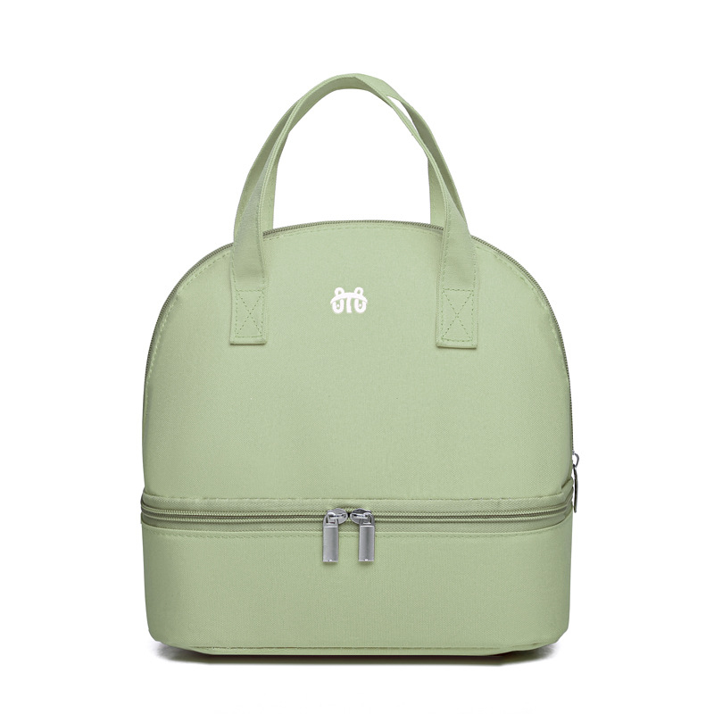 Izolirana torba za čuvanje majčinog mlijeka - prijenosna dvostruka torba od najlona, vodootporna, lagana, odvajanje mokro/suha