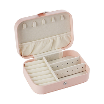 Cutie pentru bijuterii Casegrace SP01302, material cortical, dur, design monocrom