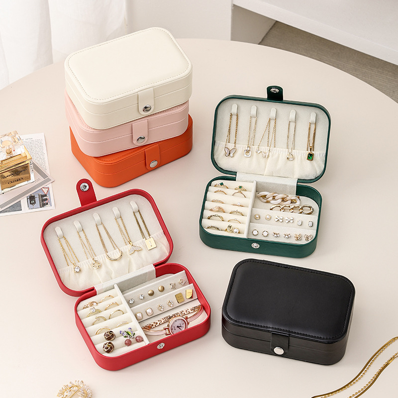 Cutie pentru bijuterii Casegrace SP01302, material cortical, dur, design monocrom