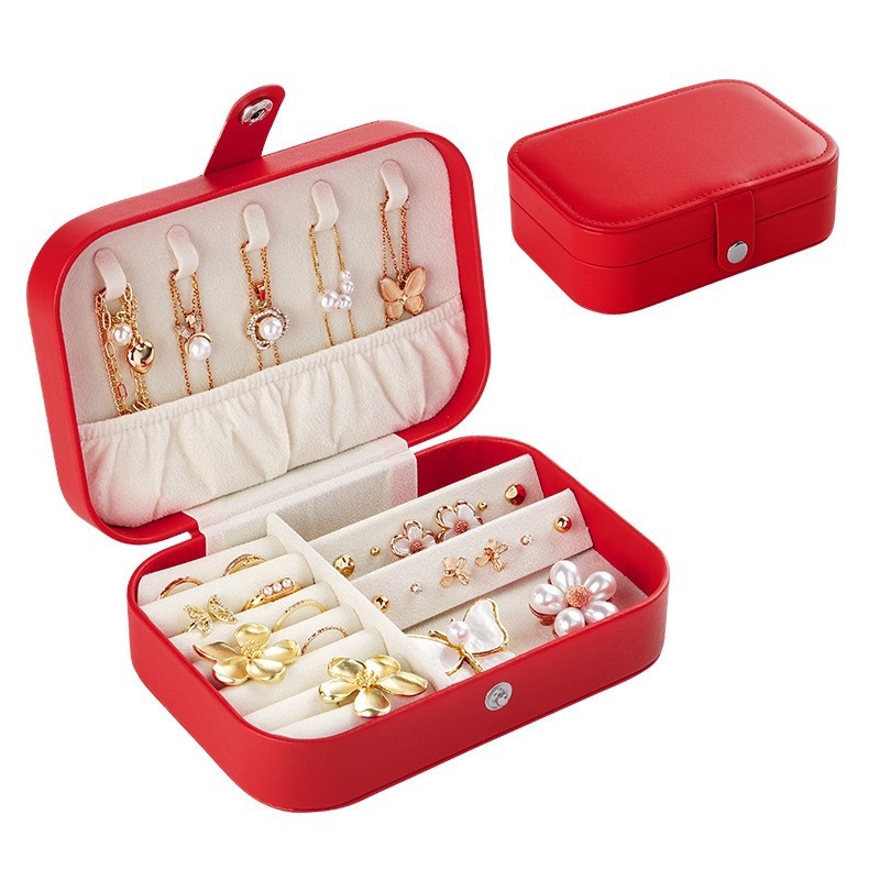 Cutie pentru bijuterii Casegrace SP01302, material cortical, dur, design monocrom