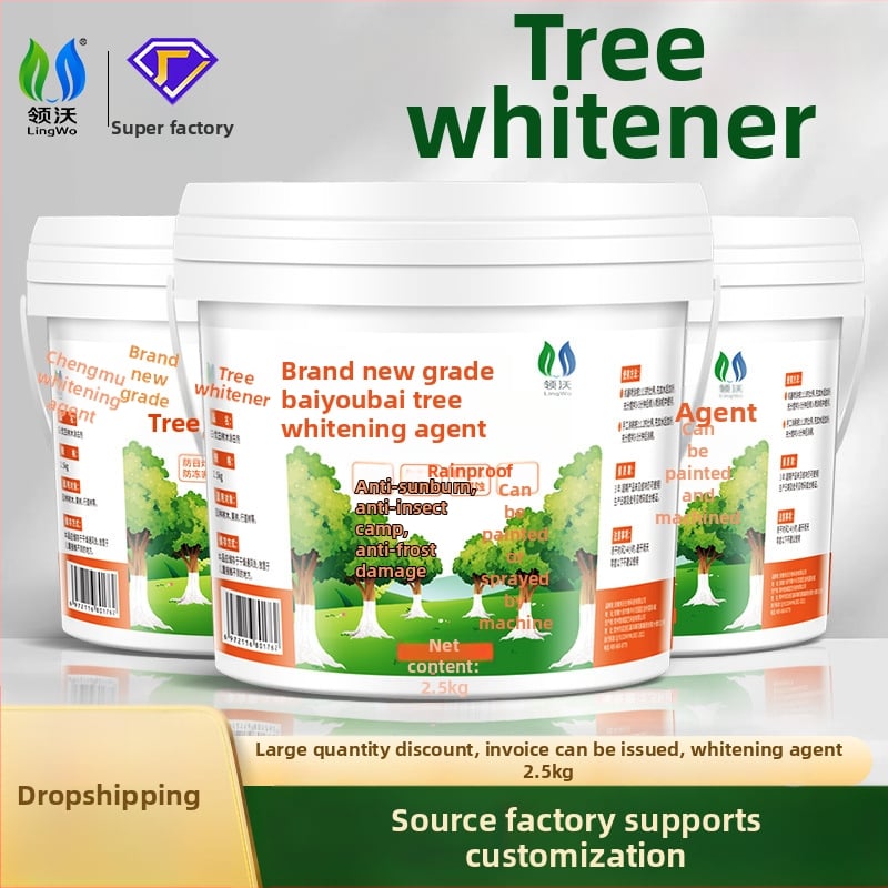 Lingwo Náter na kmeň stromu – plastový záhradný dekoratívny ornament, ochrana proti škodcom a mrazu