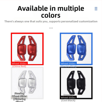 Alumiiniumist roolivõimete peddlid koos liimpaigaldusega VW Golf 8 MK8, Tiguan L, Touareg, CC, Magotan