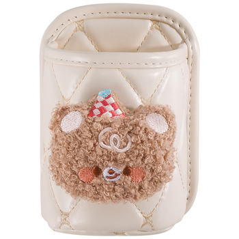 Кожен държач за чаша за автомобил с монтиран върху вратата шкаф за съхранение — модел H182, произход Zhejiang