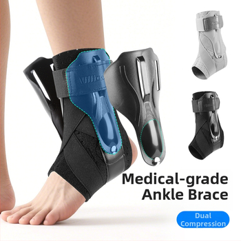 Bokát támogató rehabilitációs készlet – uniszex, anti-rotációs védelem a könyök és a láb számára; fő anyagok: OK Cloth, SCR, ABS, Magic Tape; védelmi terület: boka; kategória: bokatámogatás