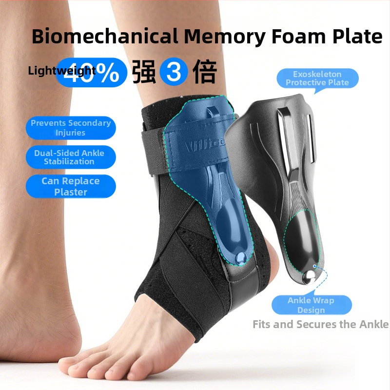 Bokát támogató rehabilitációs készlet – uniszex, anti-rotációs védelem a könyök és a láb számára; fő anyagok: OK Cloth, SCR, ABS, Magic Tape; védelmi terület: boka; kategória: bokatámogatás