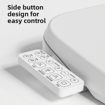 Inteligentná toaletná seda s bidetom — PP doska, RF001-ACMB, nastaviteľný tlak vody, teplota vody a teplý vzduch, samočistiaca tryska, EU 220V/US 110V kompatibilita