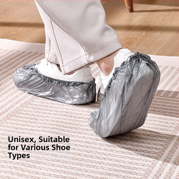 Jednorázové návleky na topánky, hrubšie, odolné voči opotrebeniu, PE materiál, 120 ks v balení